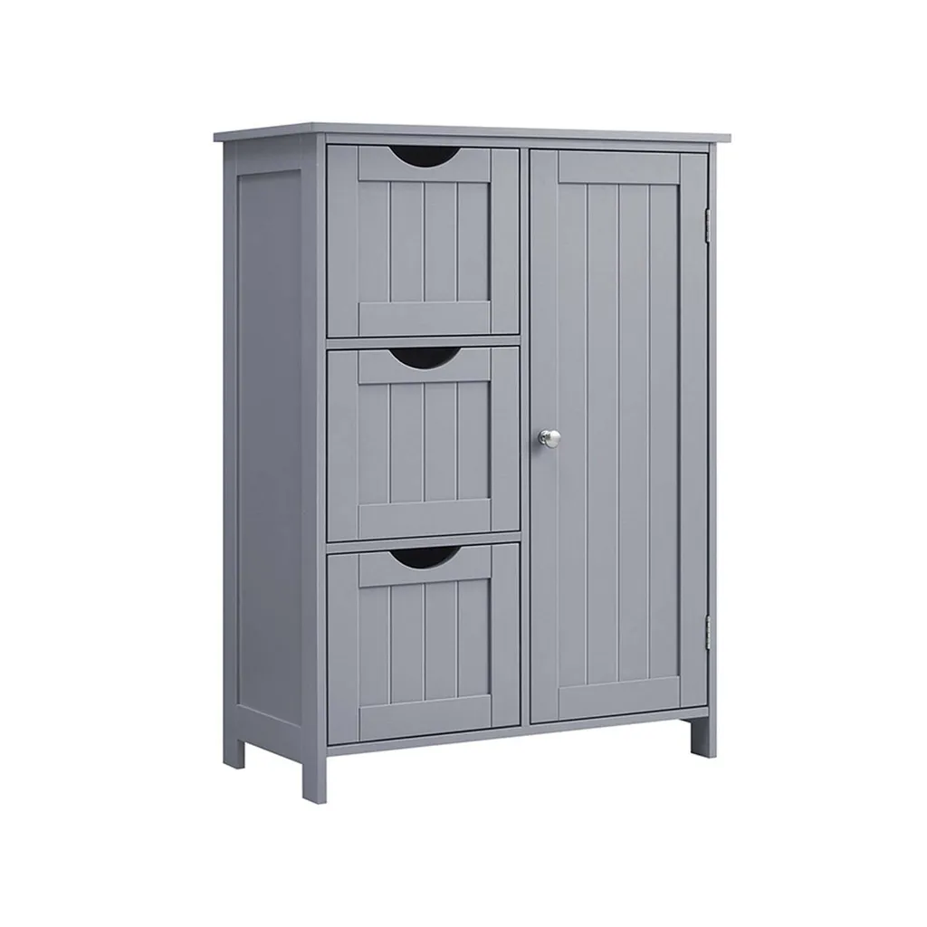 Meuble de salle de bain Rootz 30x60cm MDF Gris tourterelle avec tiroirs