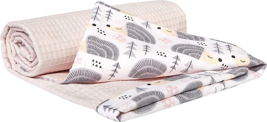 Babydecke für babys Baumwolle, 75x100, Graue Igel mit Produktbild 