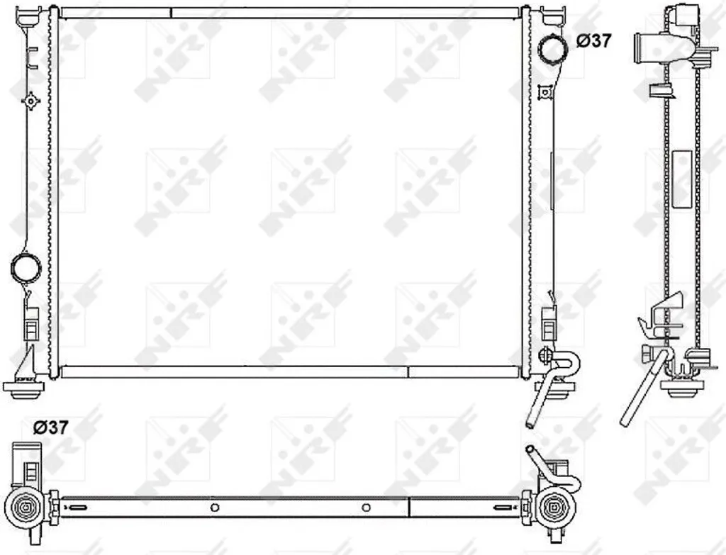 Radiateur moteur pour 300 C LE LX - Solution de remplacement OE 53041 NRF