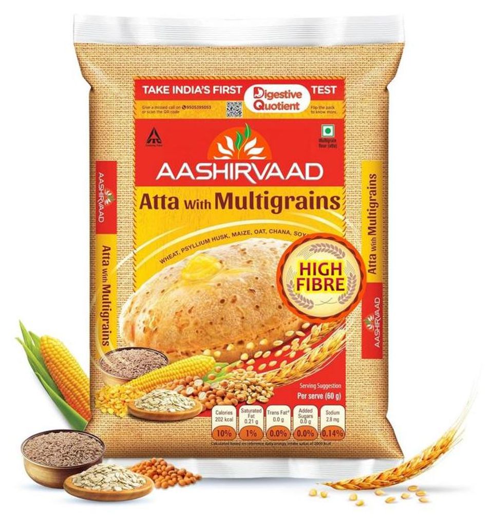 Aashirvaad Multi Grain Atta 5kg Produktbild 