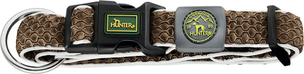 Hunter Hilo Plus Collare Cane Marrone L 40-60cm | Comfort Mesh Traspirante