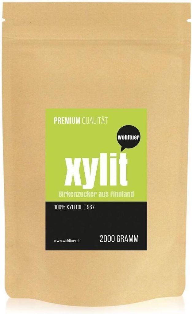 Wohltuer Birkenzucker Xylit aus Finnland ohne Maiszusatz! 2000g Beutel