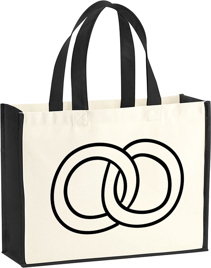 Huuraa Jutetasche Ringe Hochzeitsringe 21 Liter Black Jute Produktbild 