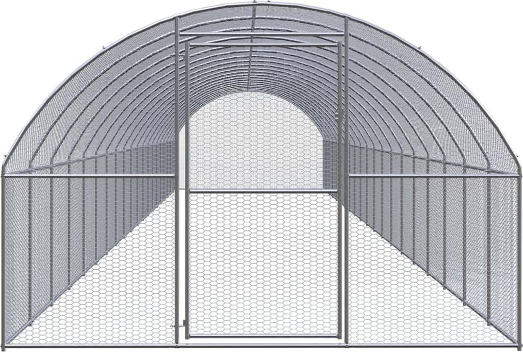 vidaXL Venkovní kurník 3x20x2 m Pozinkovaná ocel Obrázek produktu 