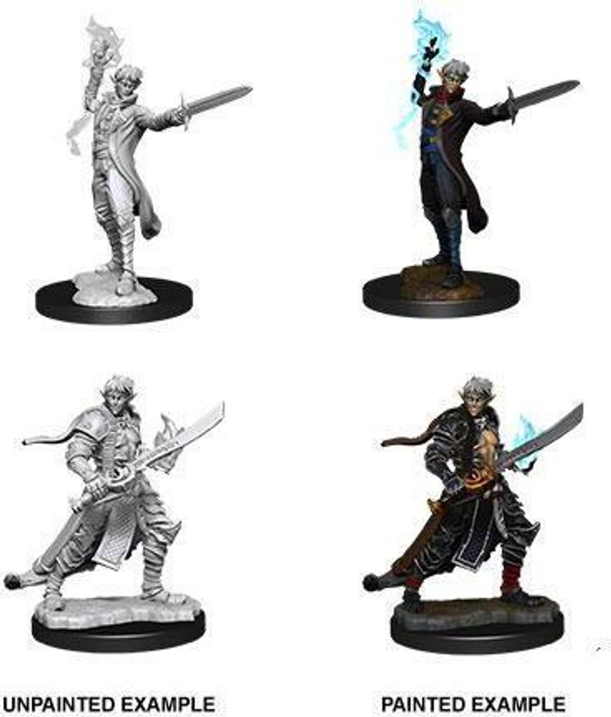 Pathfinder Battles Deep Cuts Miniaturen unbemalt/unpainted Male Elf Magus (Magic User)