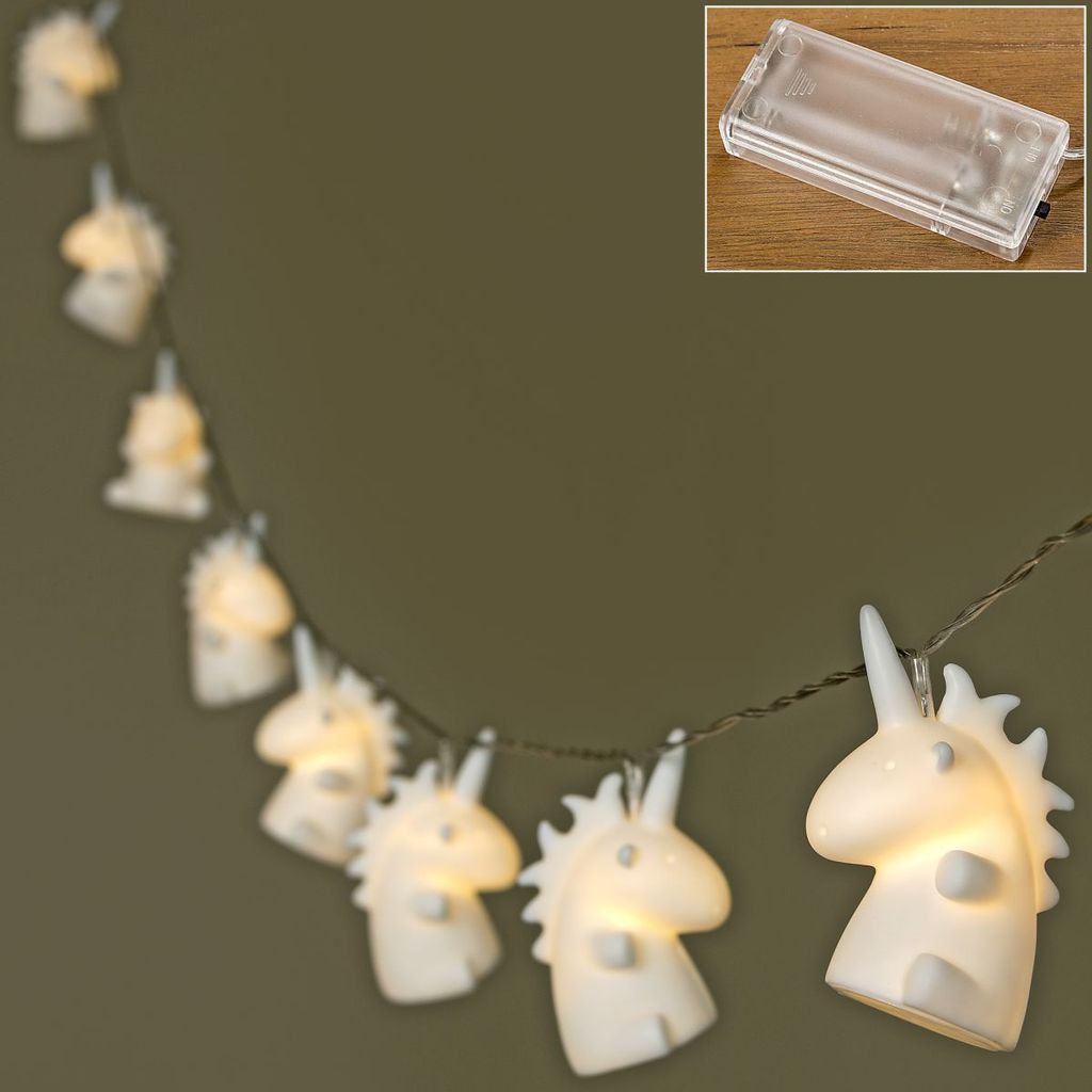 LED Lichterkette Einhorn 135 cm Produktbild 