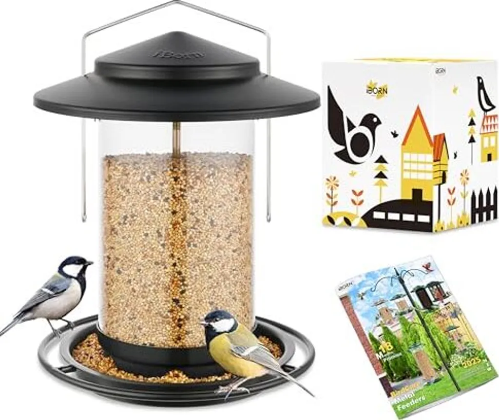 Mangiatoia Per Uccelli Da Giardino In Ferro Anticato Alta 130 Cm – Design Floreale Vintage Con Paletto