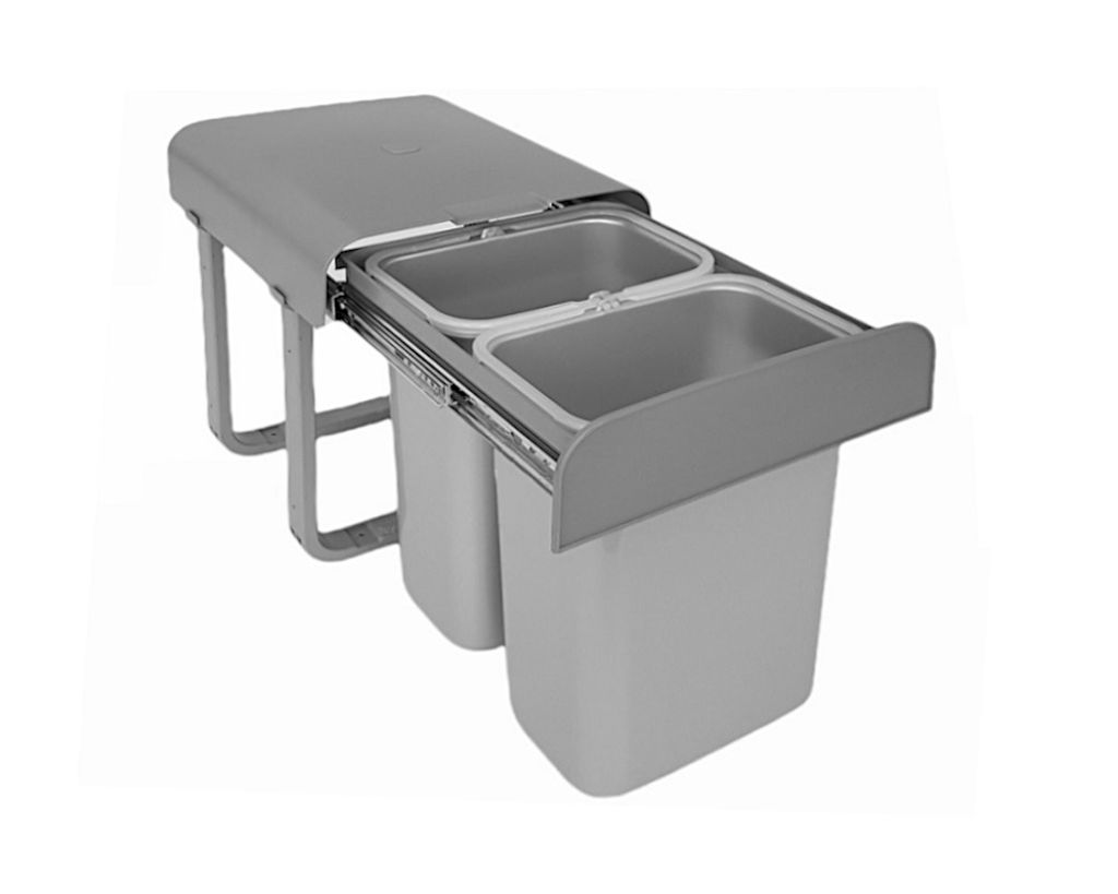 Ekotech Abfallsammler Aladin grau 2x 8 Liter ab 40cm Produktbild 