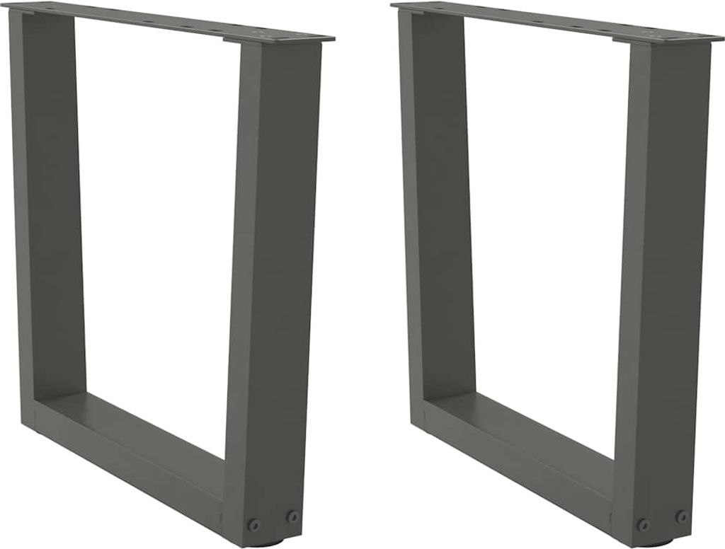 Couchtischbeine V-Form 2 Stück Anthrazit 60x(42-43,3) cm Stahl