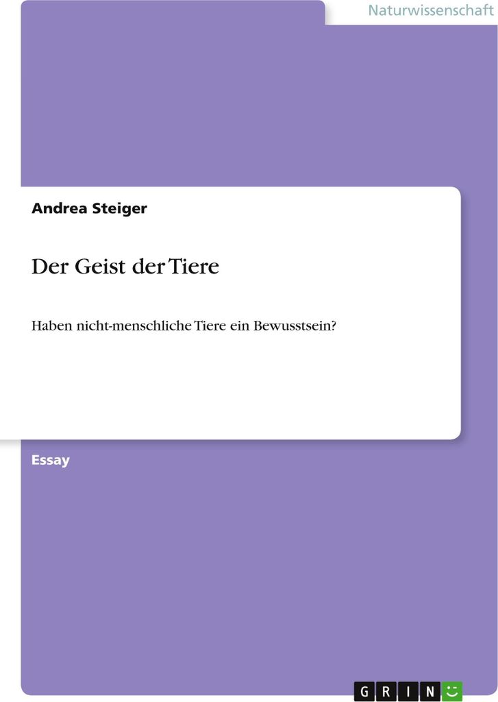Der Geist der Tiere