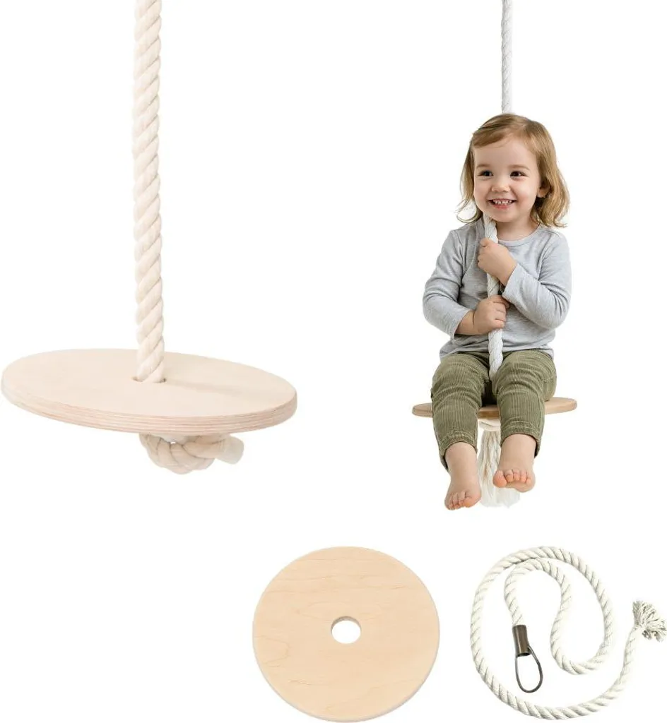 Altalena per bambini in legno | altalena a piatto | altalena a piatto | altalena per bambini