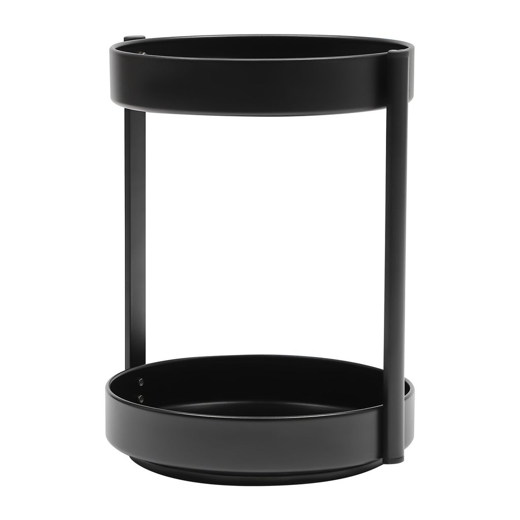 2 Etagen Gewürzregal 360° drehbar stehend rund Metall Produktbild 4
