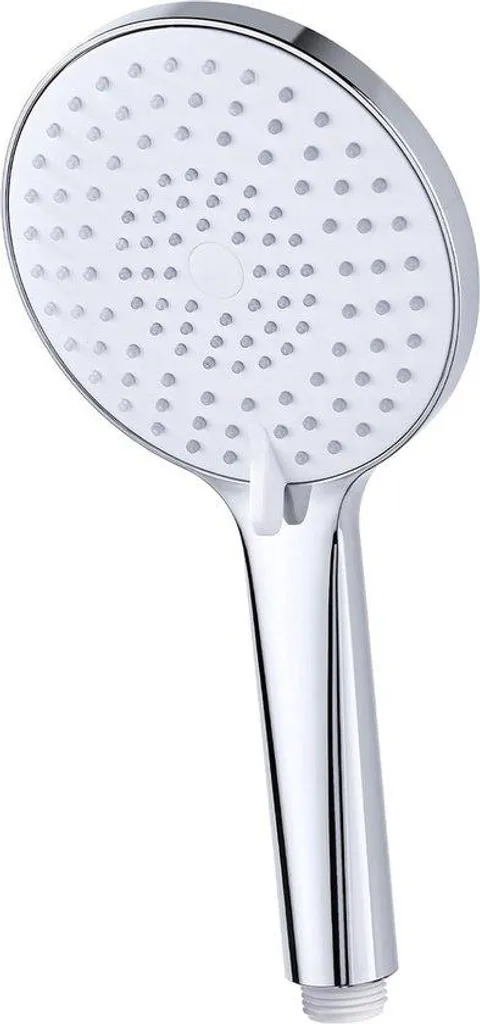 Douchette haute pression anti-calcaire 120 mm - Pommeau de douche 3 jets chrome