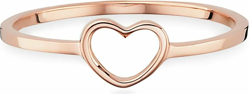 Anello Cuore caï in Argento 925 Oro Rosa - Must-Have Gioielleria Donna