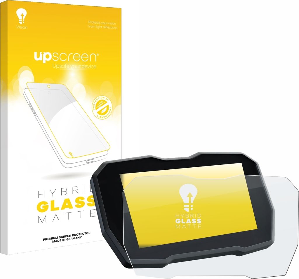 upscreen Entspiegelungs Schutzglas für Ducati Multistrada V4 2021+ Schutzfolie Panzer Folie Glas Display Schutz matt
