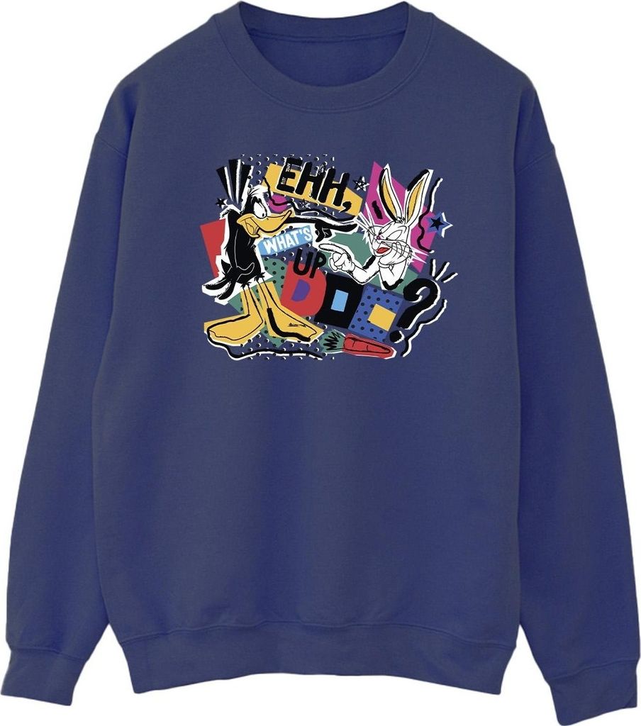 Looney Tunes - "What's Up Doc" Sweatshirt für Herren BI34403 (S) (Marineblau)