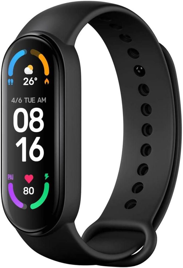 Xiaomi Mi Smart Band 6 Fitness Tracker mit AMOLED Display, SpO2, Herzfrequenz & Schlafmonitor, 5ATM wasserdicht
