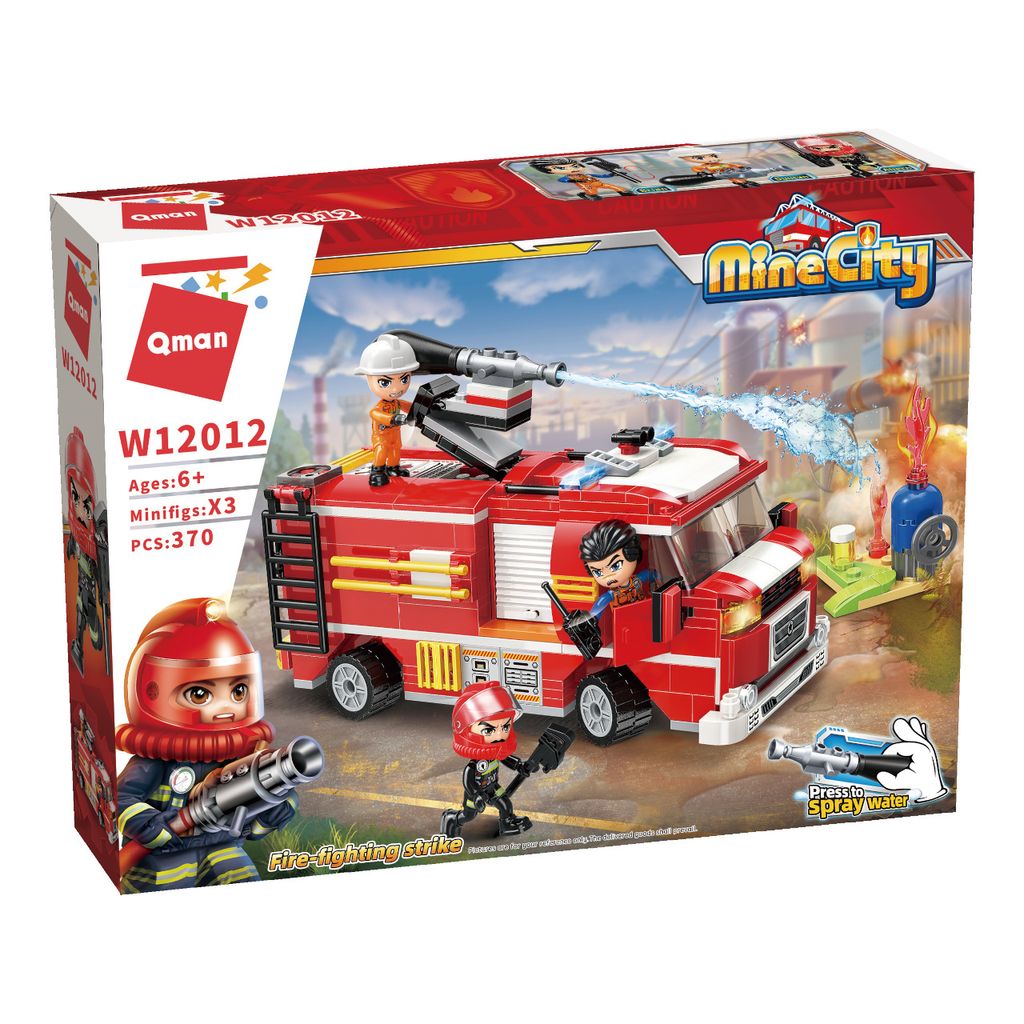 QMAN 12012 Mine City Tankwagen Sprayer W12012 Bausatz Spielzeug