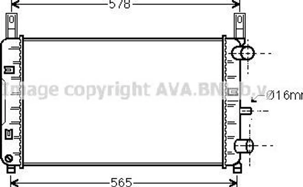 Évitez la surchauffe : Radiateur AVA FDA2117 compatible Fiesta OE 89FB8005AE
