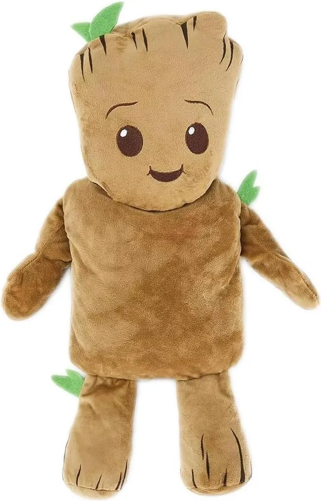 Bouillotte à eau 1L avec housse peluche Stitch Yoda ou Spiderman