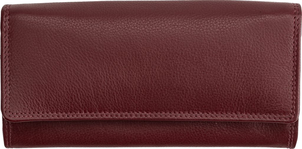 Josephine Osthoff Geldbörse Damen Leder Länglich Portemonnaie mit Reißverschluss KleinGeldbörse Kreditkartenetui RFID-Schutz Geldbeutel mit Mü...