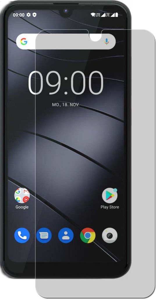 A screen protector is shown on a smartphone screen.
