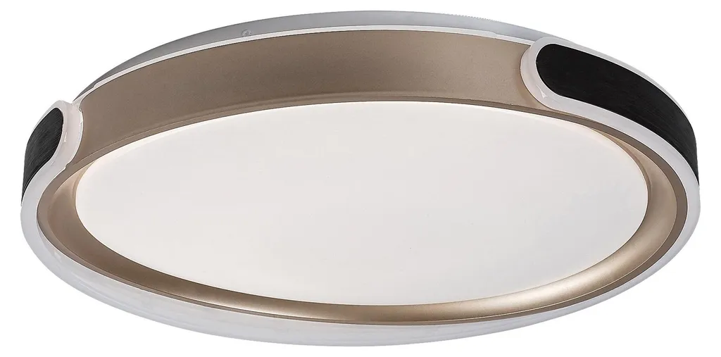 Rabalux 71292 Jindri Plafonnier LED 48W Métal Noir et Or Chic
