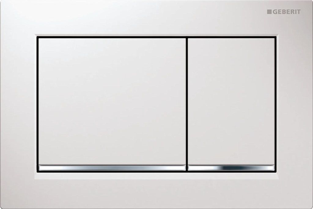 Geberit Omega20 Betätigungsplatte, für 2-Mengen-Spülung, eckig, 115.080.KJ.1