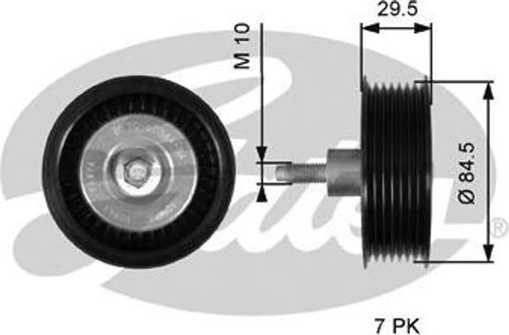 Poulie de guidage pour courroie crantée OE 1717609 compatible Transit