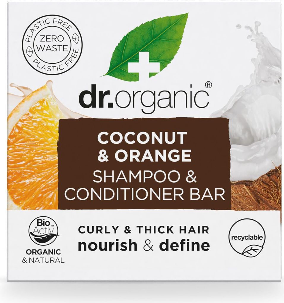 Dr. Organic Kokosnuss und Orangenfestes Shampoo 75g
