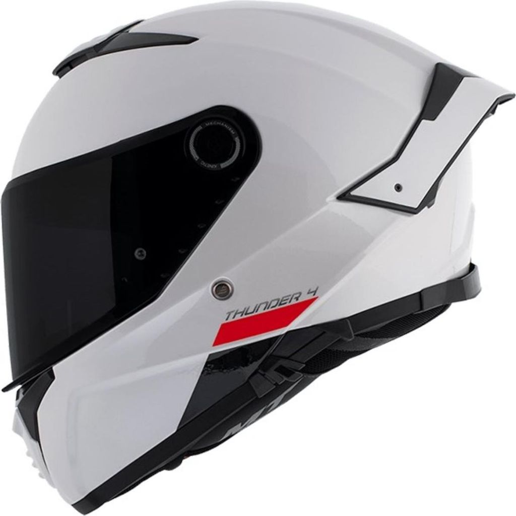 MT Helmets Integralhelm Thunder 4 SV Solid Größe: L, weiß ECE 22.06