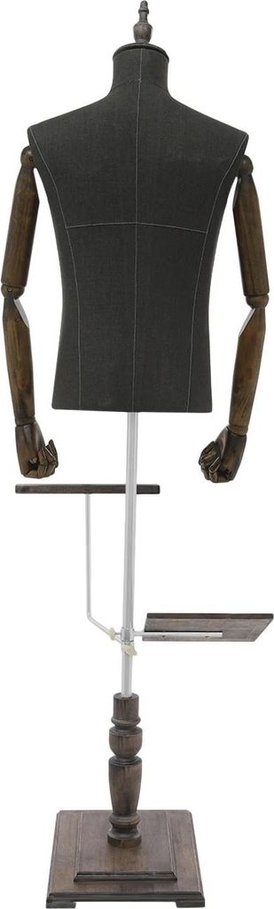 Herren Schaufensterpuppe - Oberkörper Torso - Höhenverstellbar - Winkel Verstellbar - Abnehmbarer Schuhhalter - Hosenhalter - Metallständer - Sc...