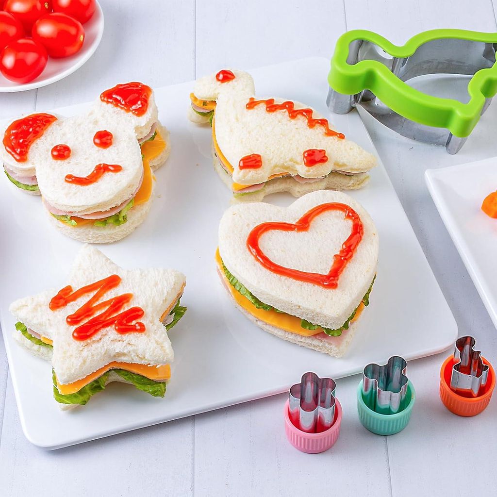 Ausstechformen Kinder Brot und Gemüse 12 Stück