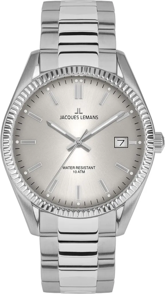 Jacques Lemans Derby 50-4B: Orologio Donna Acciaio e Grigio Chiaro