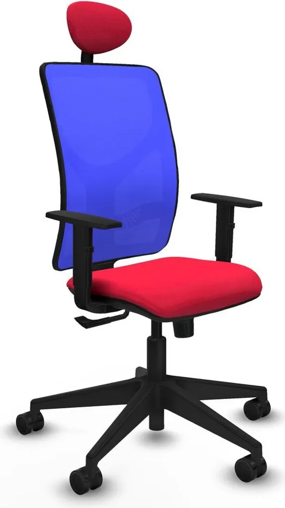 Siège de bureau ergonomique rouge Motilla pour un excellent maintien