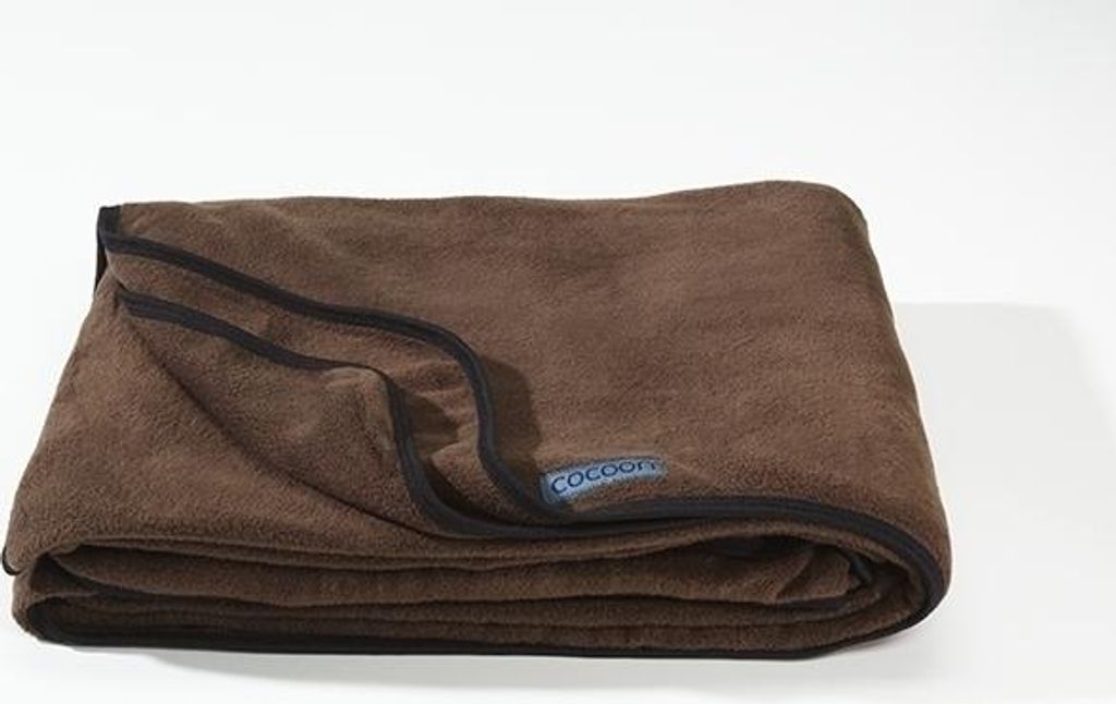 Cocoon Fleece Decke (Maße 200x160cm / Gewicht 0,89kg) chocolate brown