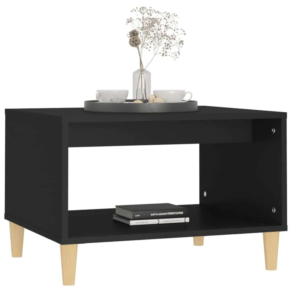 Tavolino da Caffè Nero 60x50x40 cm | vidaXL Design Moderno - 4