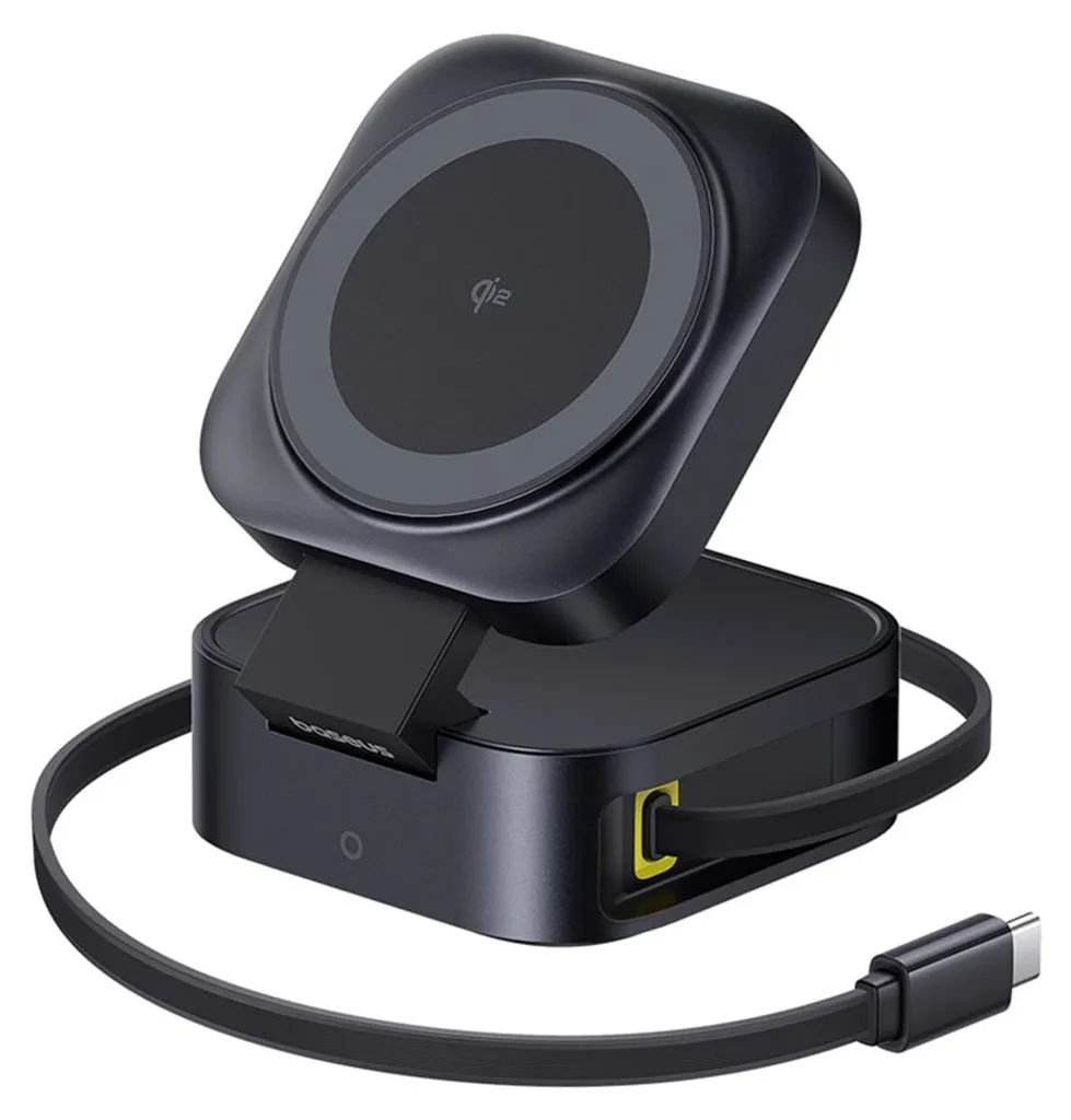 Station Baseus 67W technologie sans fil 2 en 1 Type-C coloris Noir Chic