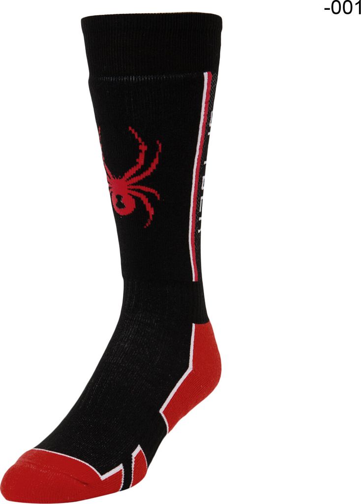 Spyder Skisocken Skistrümpfe Sportsocken Jungen Boy's Sweep Socks Farbwahl, Farbe:Schwarz, Artikel:-001 black, Sockengröße:33/36