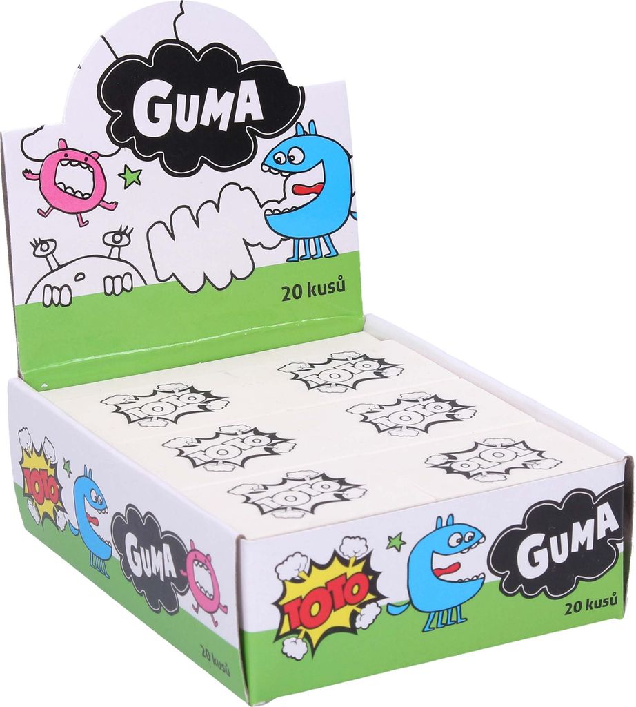 Radiergummi, 20 Stück Produktbild 