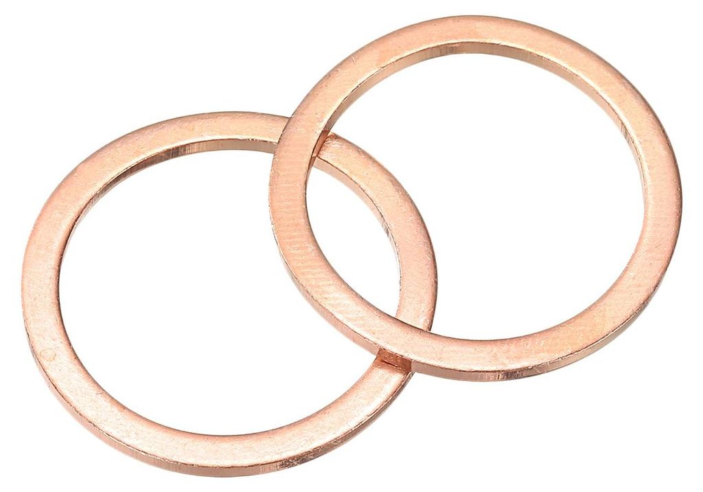 8-teiliger Unterlegscheibensatz, Sortiment M24 x 30 mm x 1,5 mm Messing-Unterlegscheiben, flache Sicherungsringe, flache Metalldichtungsringe für ...