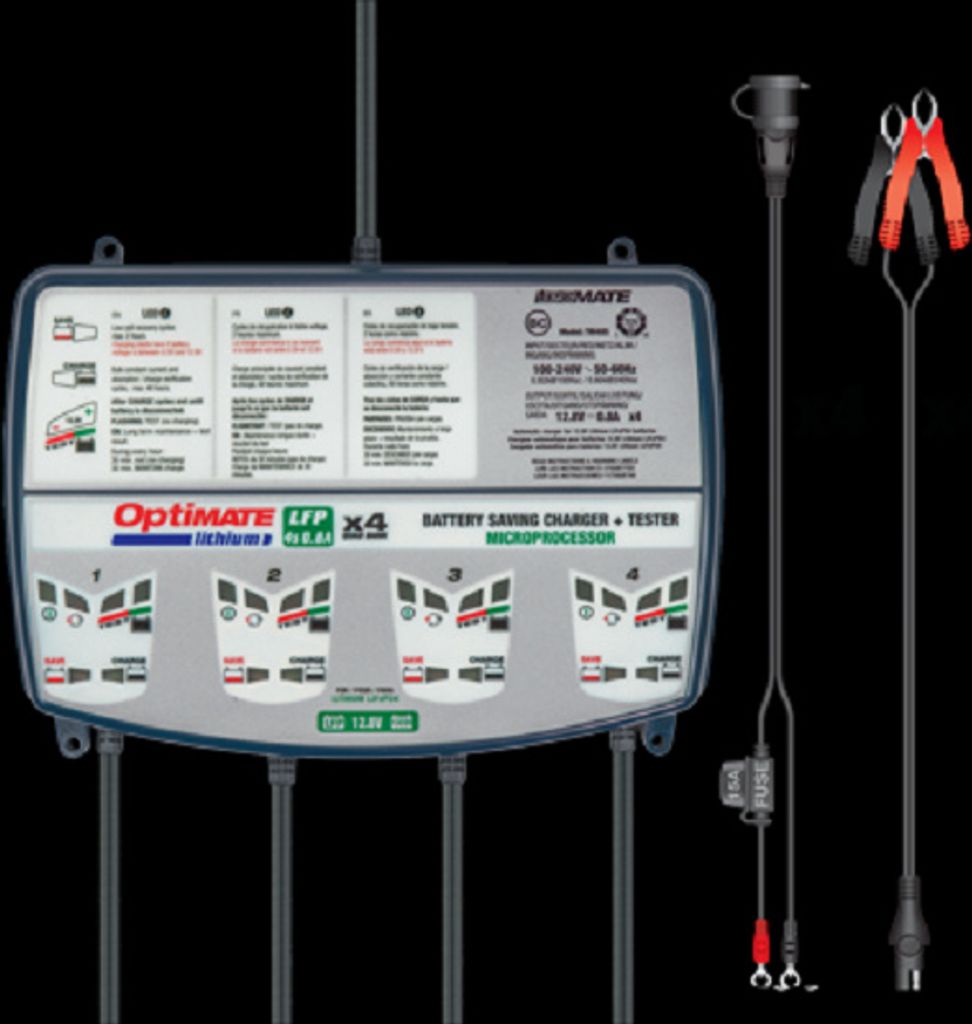 OptiMate Lithium Quad Bank nabíjačka batérií 4x 8 stupňov, Obrázok produktu 