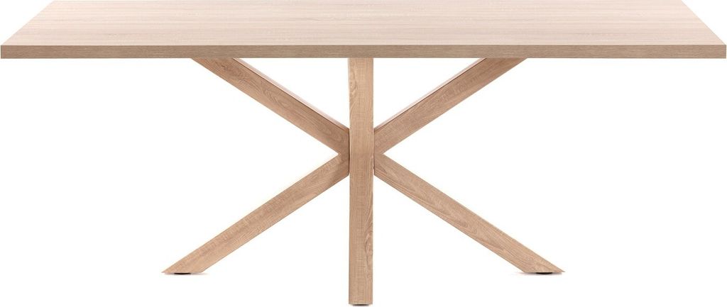Tisch Argo 160 x 100 cm Melamin und Stahlbeinen mit Holzeffekt
