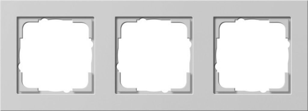 Gira Abdeckrahmen, 3f, E2, Grau, m, 1 Stk.