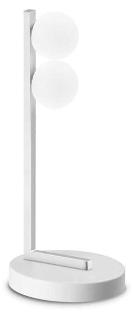 Zeitgenössische Abatjour Ping Pong Metall Weiß Led Integriert 6W 3000K Ip20