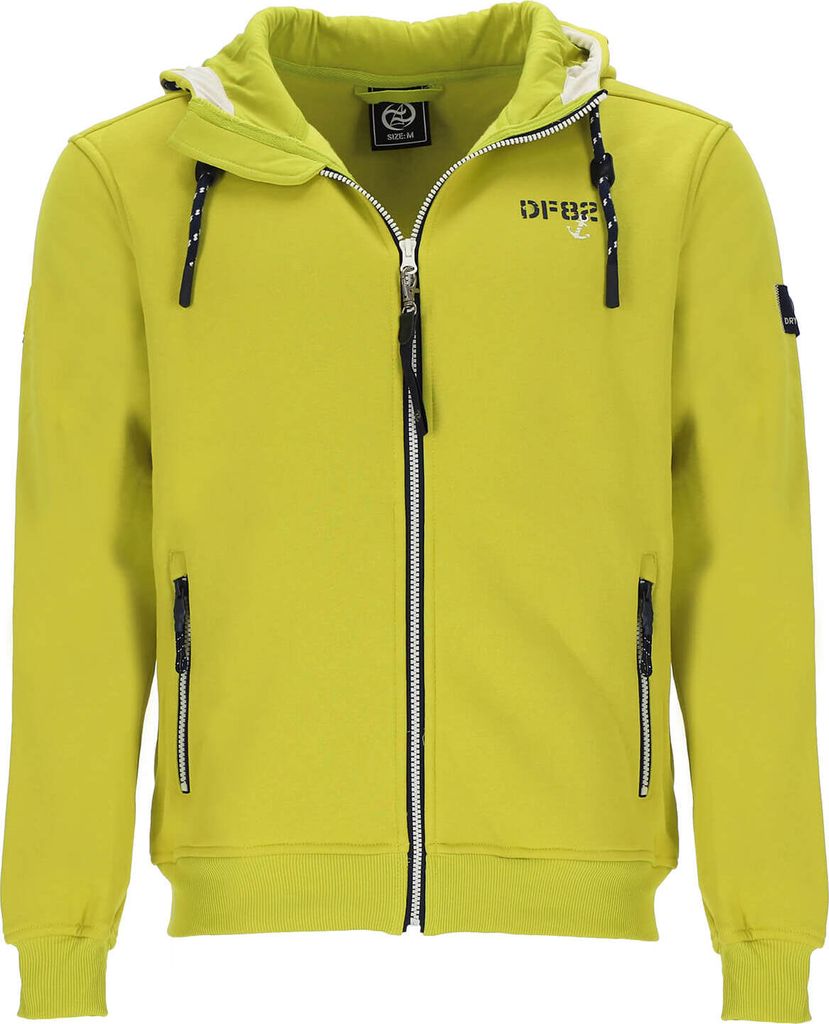 Dry Fashion Herren Sweatjacke Baabe mit Kapuze - Wärmende Kapuzenjacke mit Reißverschluss in Navy Größe XL