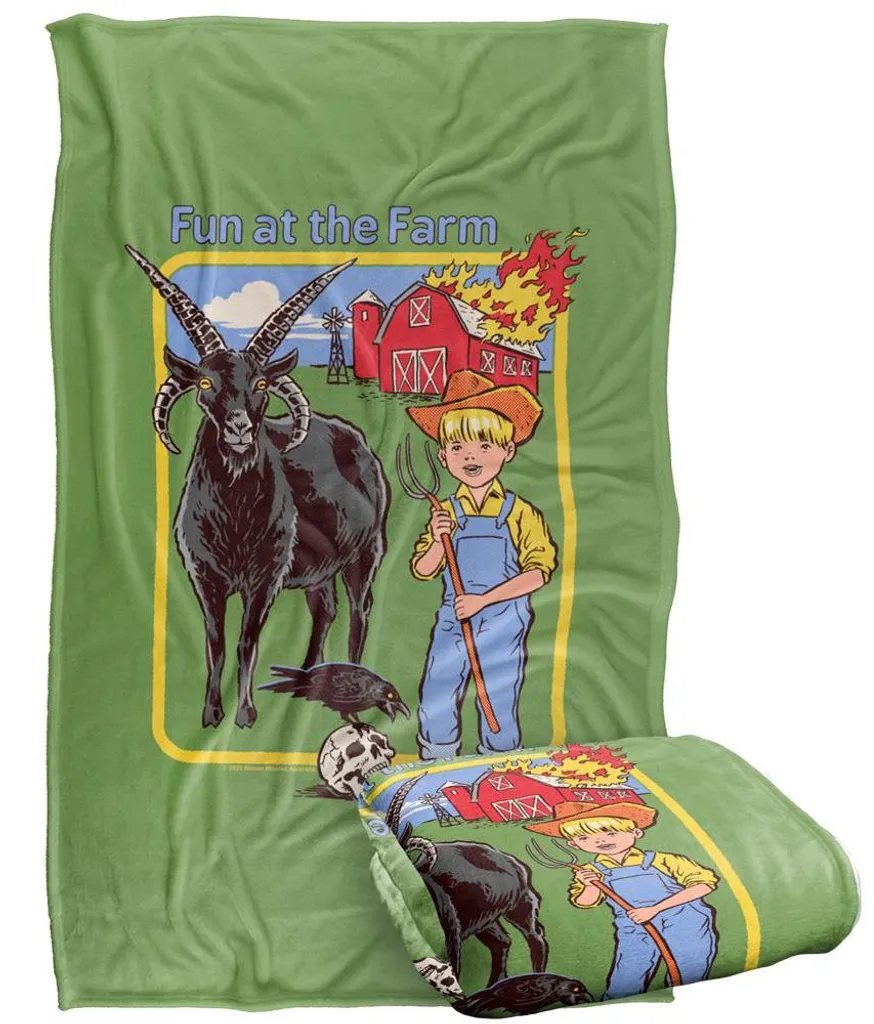 Plaid Douillet Steven Rhodes Fun At The Farm - Couverture Douce 152x127