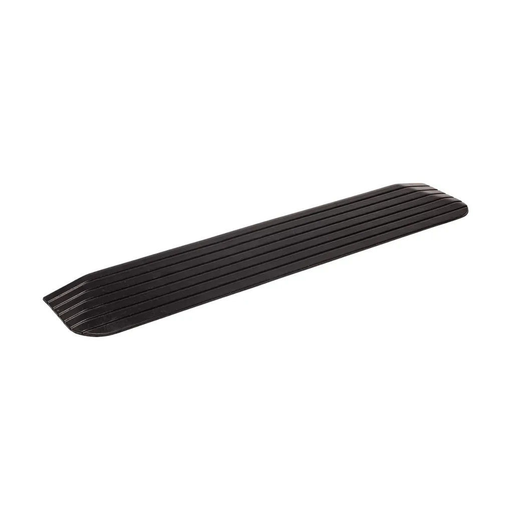 rampa di soglia in gomma bepco - nero, altezza 5,1 cm