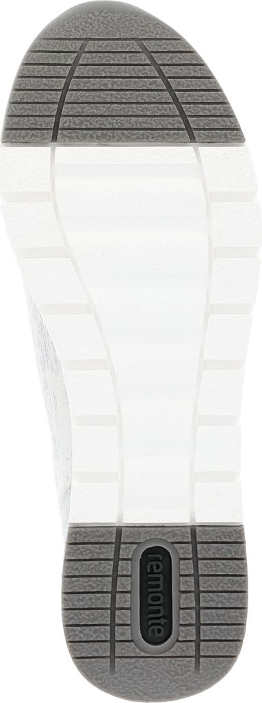 Remonte Damen Sneaker in Weite G Textil Reißverschluss Schnürer R6700, Größe:40 EU, Farbe:Silber