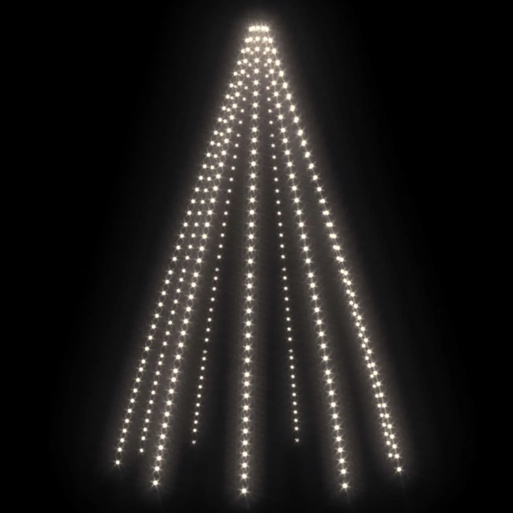 Filet LED Blanc Froid 4m pour Sapin 2m+ : Déco Rapide & Lumineuse 400 LED - 4